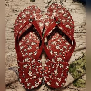 Coach flip flops size 8
